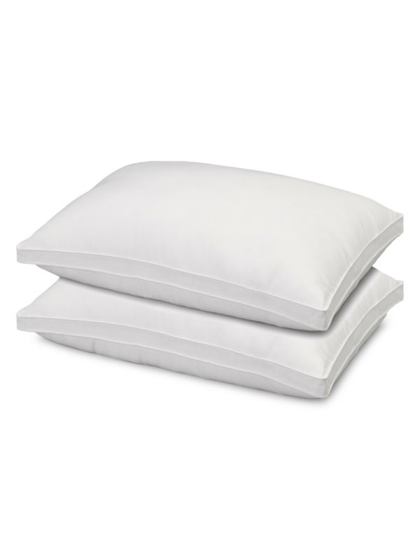 Ella Jayne Hotel 2-Piece Overstuffed Luxury Plush Medium/Firm Gusseted Microfiber Side & Back Sleeper Pillow Set